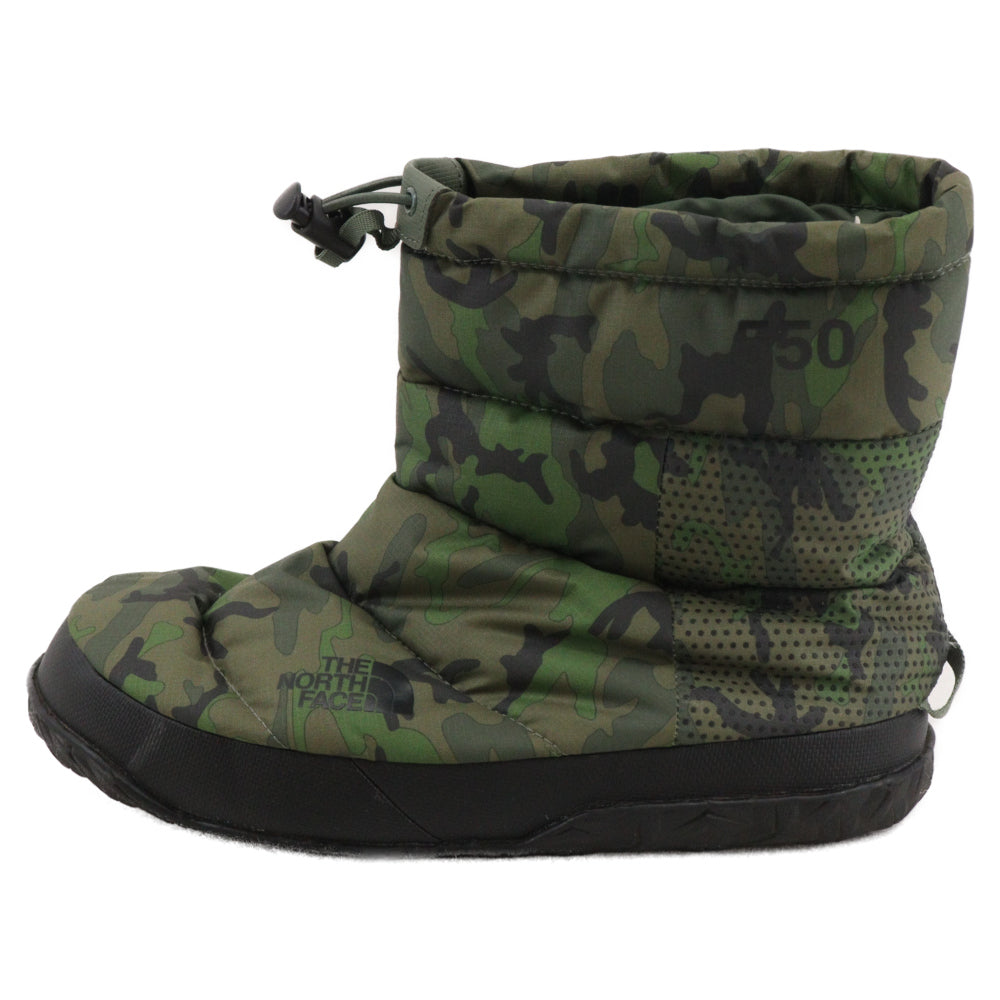 THE NORTH FACE(ザノースフェイス) NUPTSE BOOTIE ヌプシ ブーティー ナイロンダウン ブーツ カーキ NF0A7W4H