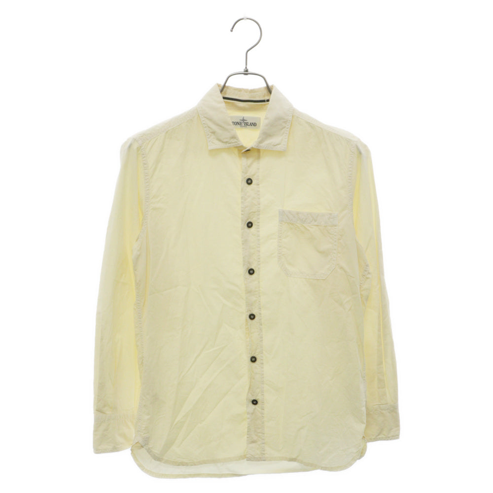 STONE ISLAND(ストーンアイランド) 13SS ポケット付き コットン 長袖シャツ イエロー 58151F102