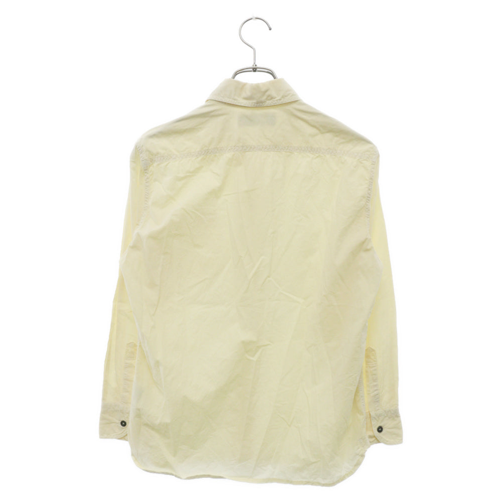 STONE ISLAND(ストーンアイランド) 13SS ポケット付き コットン 長袖シャツ イエロー 58151F102