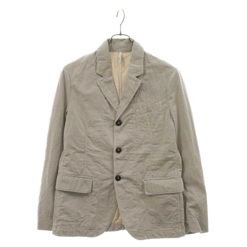C.P. Company(シーピーカンパニー) Cotton Nylon Mix Blazer 3B ナイロン混 ブレザー テーラードジャケット グレー 14WCPUZ01437
