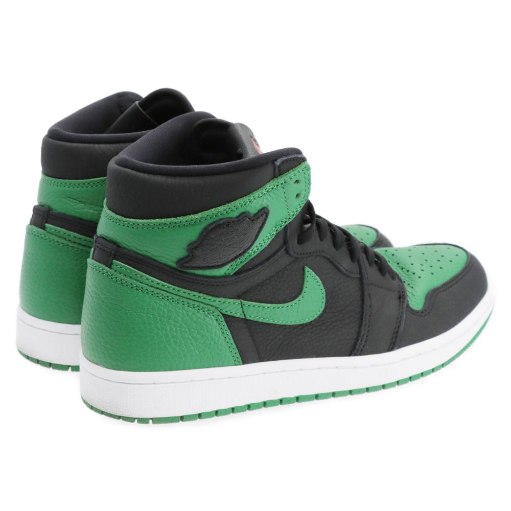 NIKE(ナイキ) AIR JORDAN 1 RETRO HIGH OG PINE GREEN エアジョーダン パイングリーン ハイカットスニーカー ブラック/グリーン US8.5/26.5cm 555088-030