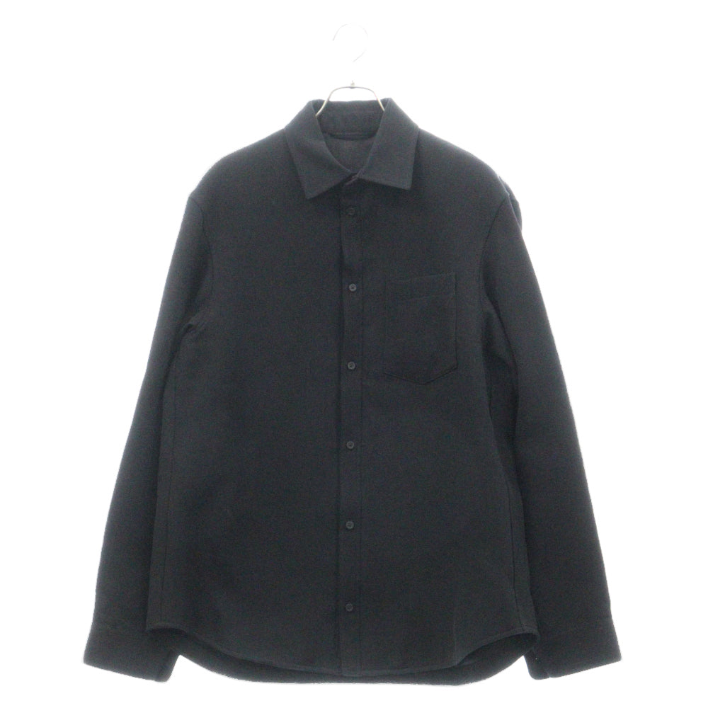 BALENCIAGA(バレンシアガ) Wool Shirt Jacket ウール レーヨン 長袖シャツ ジャケット ブラック 704451 TIT22