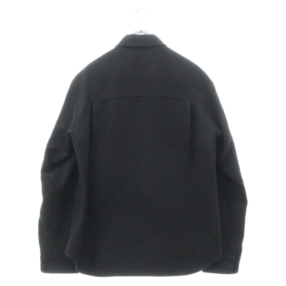 BALENCIAGA(バレンシアガ) Wool Shirt Jacket ウール レーヨン 長袖シャツ ジャケット ブラック 704451 TIT22