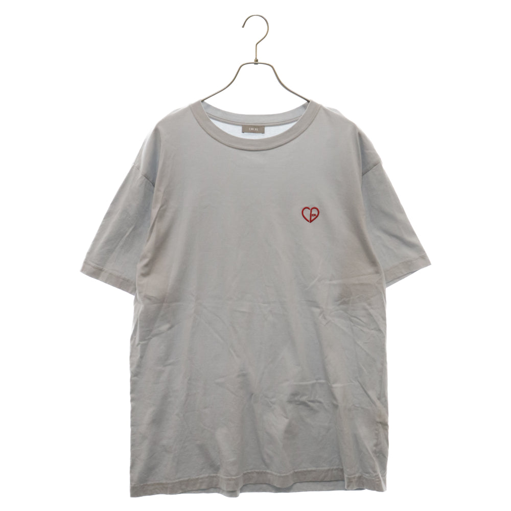 DIOR(ディオール) 24SS ハートロゴ刺繍 半袖Tシャツ カットソー ブルー 493J696E0677