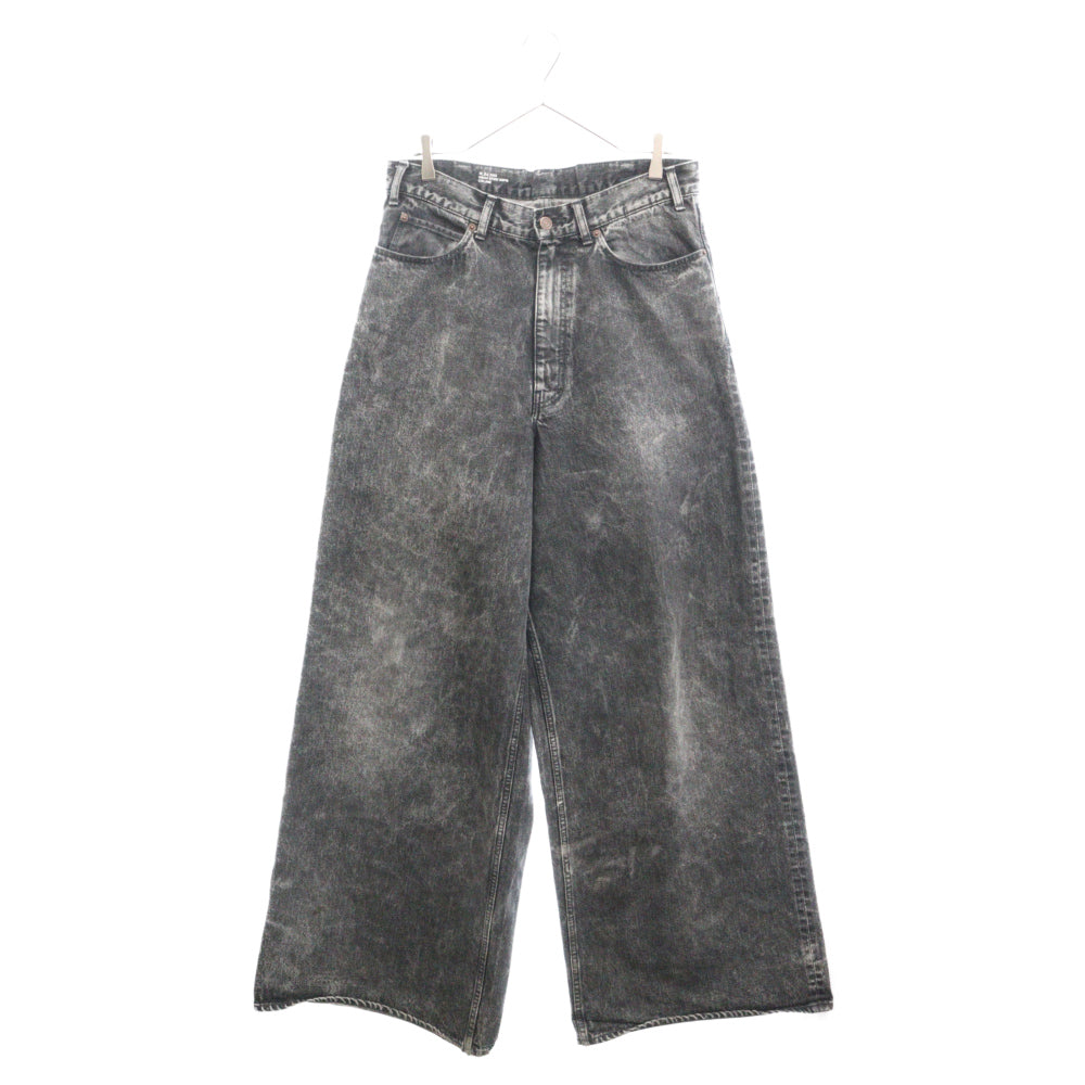 CELINE(セリーヌ) 22SS ELEPHANT JEANS フレアレッグエレファントジーンズ バギーデニムパンツ ブラック 2N644573Q