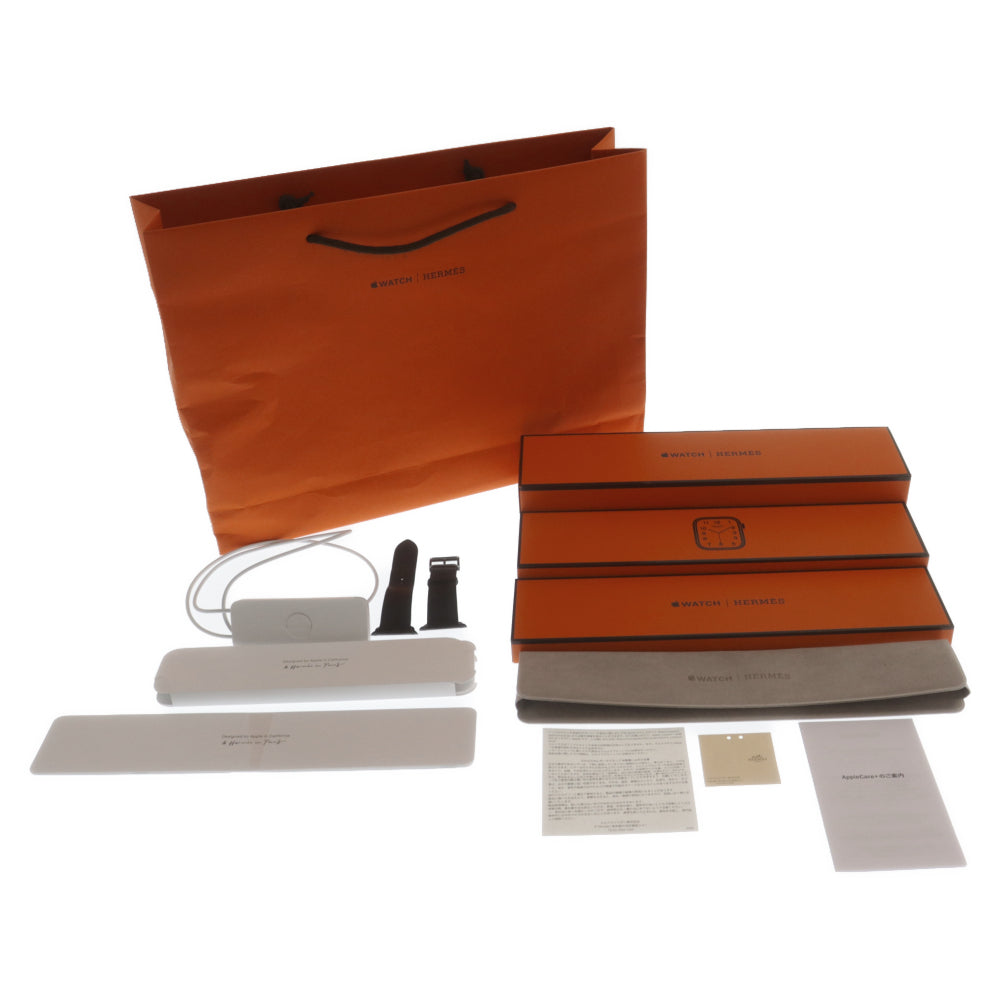 HERMES(エルメス) Apple Watch 45mm GPS/Cellular アップルウォッチ エルメス シリーズ8 ステンレスモデル レザーバンド WR-50M MNNY3J/A Z刻印