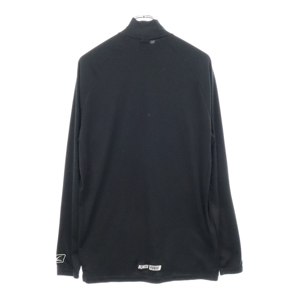 BALENCIAGA(バレンシアガ) Logo Printsporty B Bike Jersey Top B ロゴプリント バイク ジャージ トップ 長袖Tシャツ カットソー ブラック 661749 444B8