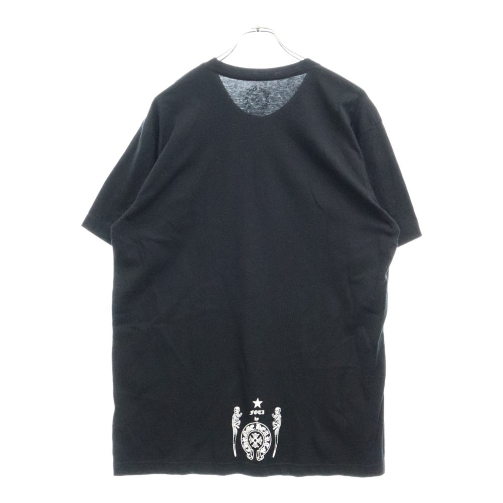 CHROME HEARTS(クロムハーツ) FOTI フォティ スカル プリント 半袖Tシャツ カットソー ブラック