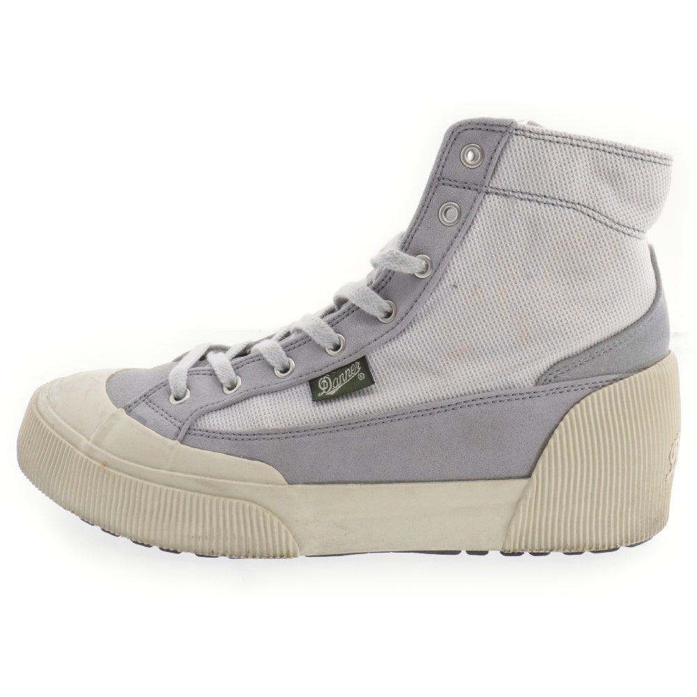 DANNER(ダナー) レースアップ キャンバス ハイカットスニーカー グレー US7 D-7014