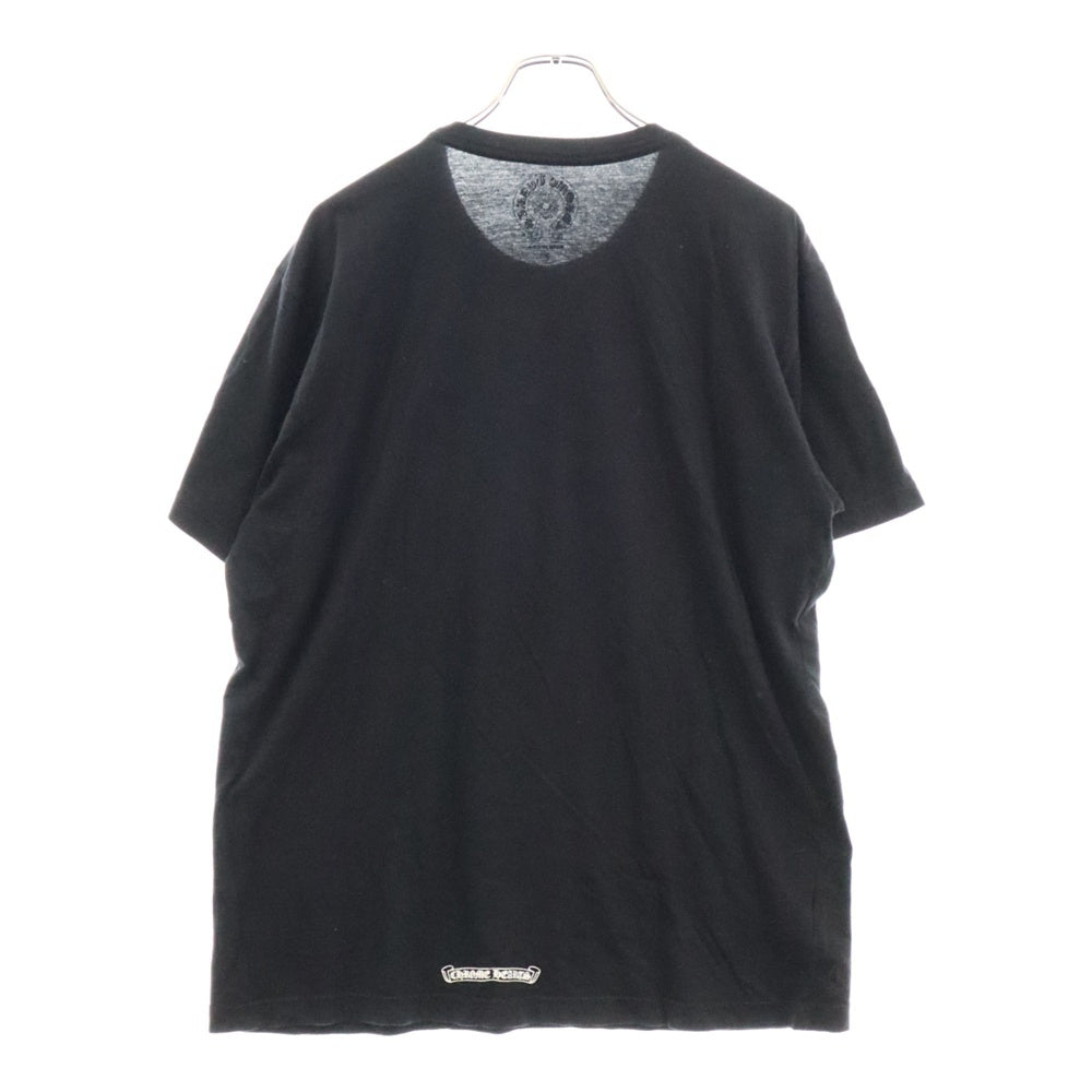 CHROME HEARTS(クロムハーツ) CH T-SHRT 1 ネックロゴプリント クルーネック半袖Tシャツ ブラック