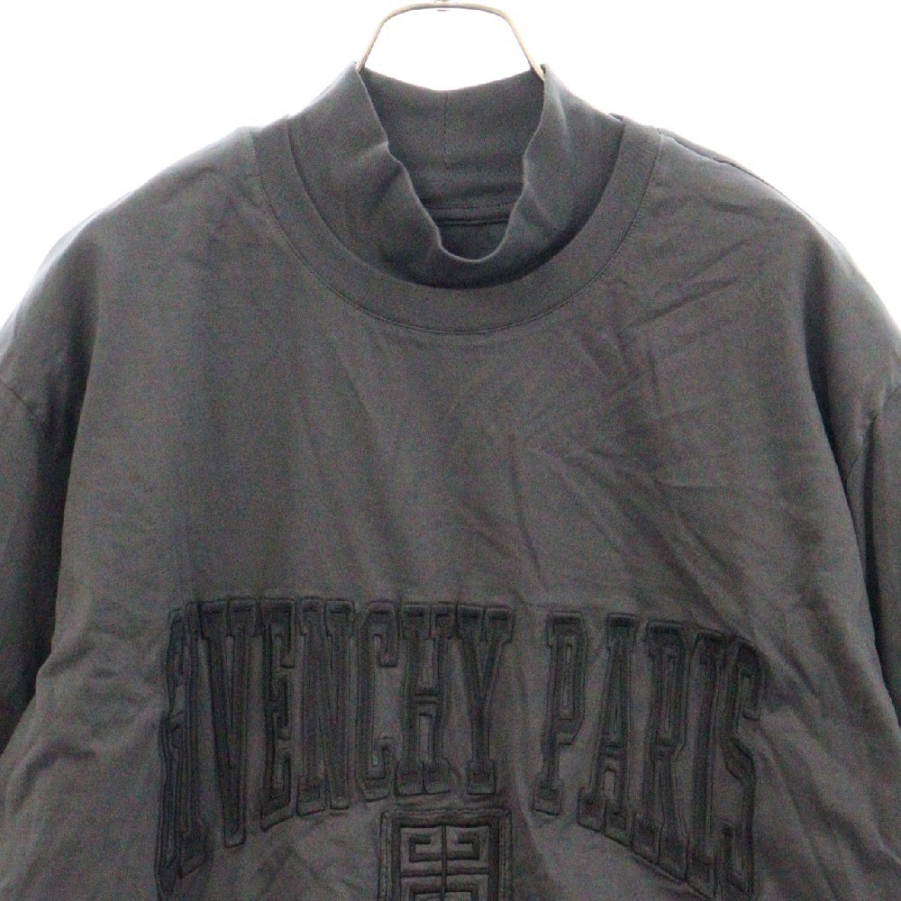 GIVENCHY(ジバンシィ) 22AW Overlapped Embroidered Tee BM71FC3Y8T オーバーラップエフェクト刺繍レイヤード長袖Tシャツ カットソー ブラック