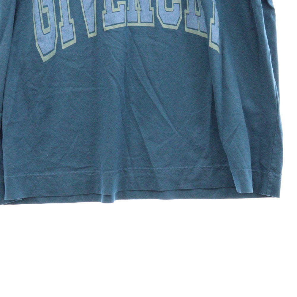 GIVENCHY(ジバンシィ) 22AW オーバーラップエフェクト刺繍レイヤードTシャツ ネイビー BM71H93YE9