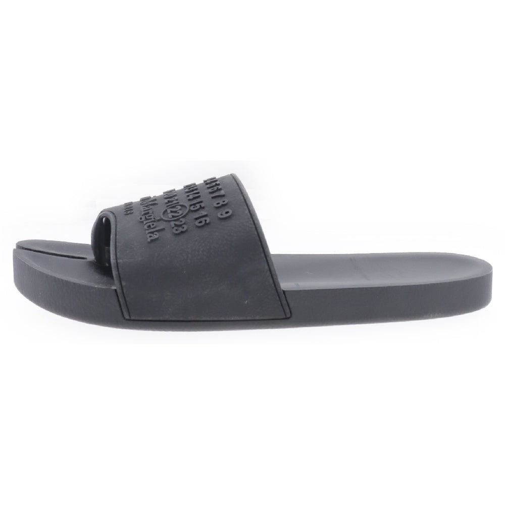 Maison Margiela 12(メゾンマルジェラ12) 21SS 足袋 タビ カレンダーロゴ スライド サンダル ブラック S57WX0075
