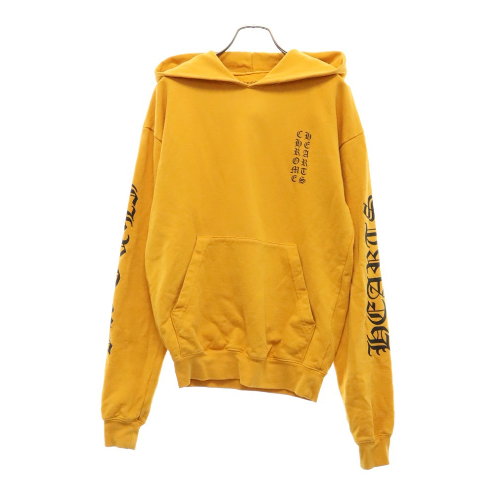 CHROME HEARTS(クロムハーツ) SWTSHRT PLVR アームロゴ スウェットプルオーバーパーカー マスタード
