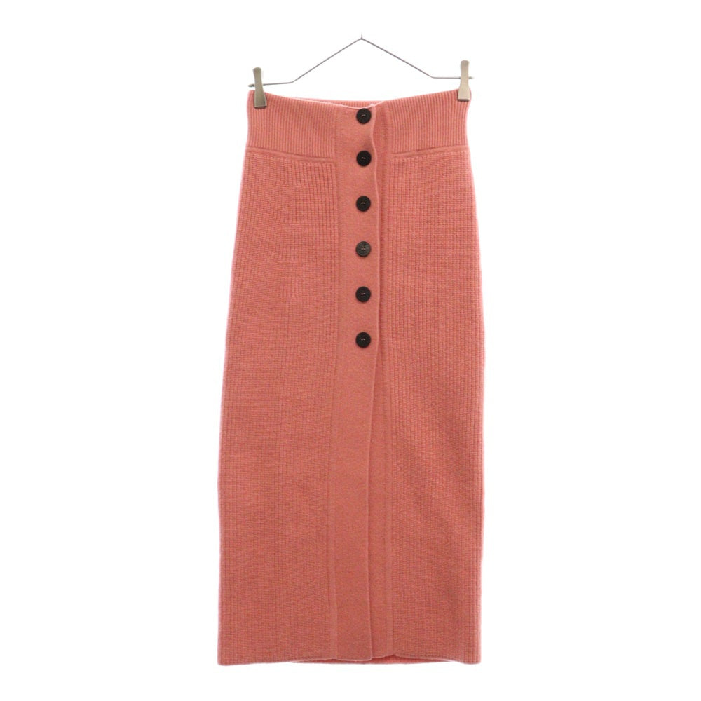 HERMES(エルメス) 24AW カシミア ボタン デザイン ニット スカート ピンク レディース