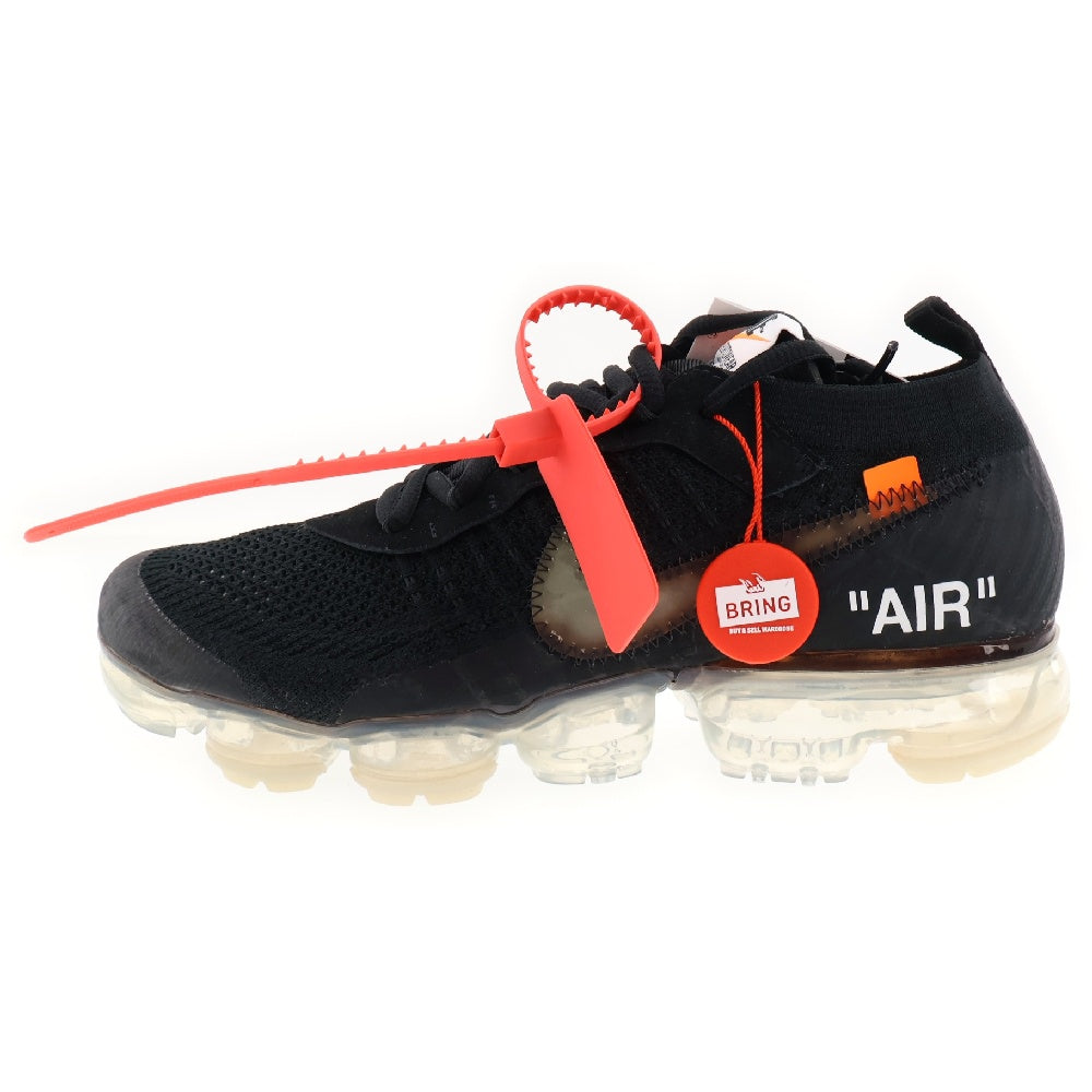 NIKE(ナイキ) × OFF-WHITE THE 10 AIR VAPORMAX FK オフホワイト エアヴェイパーマックス フライニット ローカットスニーカー ブラック US7/25cm AA3831-002