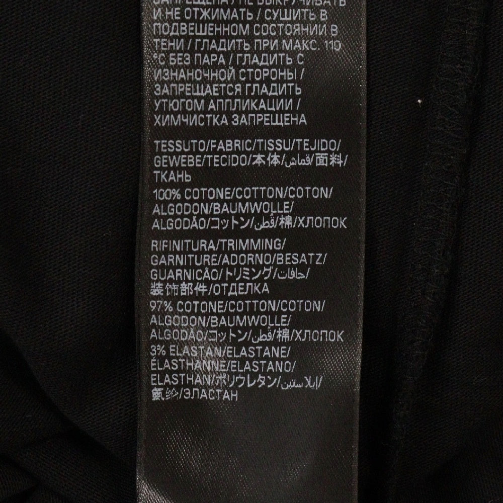BALENCIAGA(バレンシアガ) Paris StrassラインストーンオーバーサイズTシャツ ブラック 787349 TRVL5