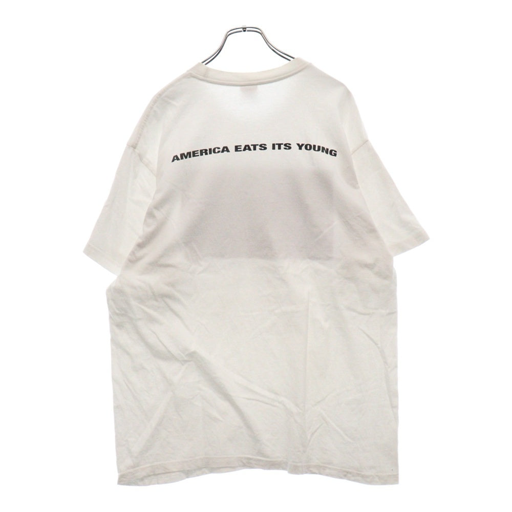 SUPREME(シュプリーム) 21AW America Eats Its Young Tee アメリカ イーツ イッツ ヤング フォトプリント 半袖Tシャツカットソー ホワイト