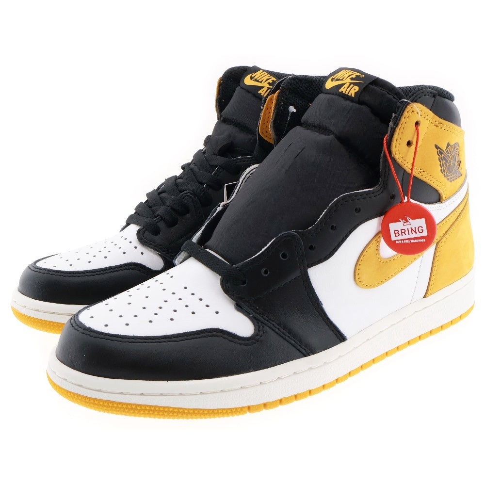 NIKE(ナイキ) AIR JORDAN 1 RETRO HIGH OG YELLOW OCHRE エアジョーダン1 イエローオークル ハイカットスニーカー ホワイト/イエロー US9/27cm 555088-109