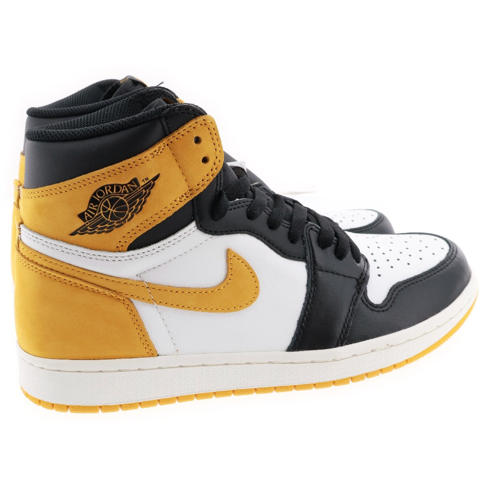 NIKE(ナイキ) AIR JORDAN 1 RETRO HIGH OG YELLOW OCHRE エアジョーダン1 イエローオークル ハイカットスニーカー ホワイト/イエロー US9/27cm 555088-109