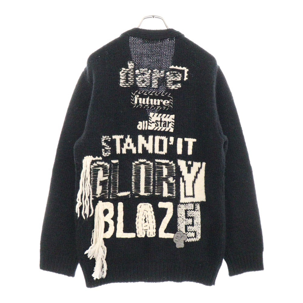 CELINE(セリーヌ) 23AW デアフューチャーバックワッペンウールカーディガン ブラック 2AE8E528W