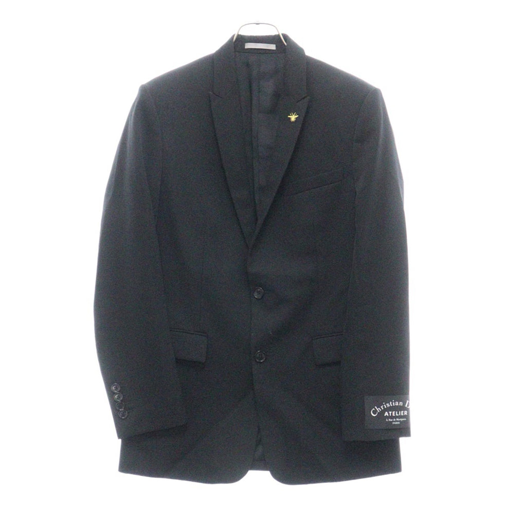 Dior HOMME(ディオールオム) 18SS Bee刺繍アトリエロゴパッチテーラードジャケット ブラック 863C236O4178