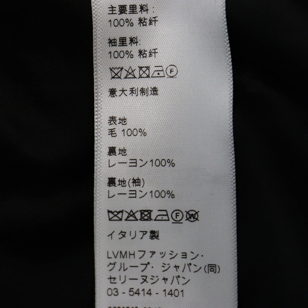 CELINE(セリーヌ) 24AW ダイアゴナルウール クラシック シングル 2B テーラード ジャケットブラック 2V481092D.38NO