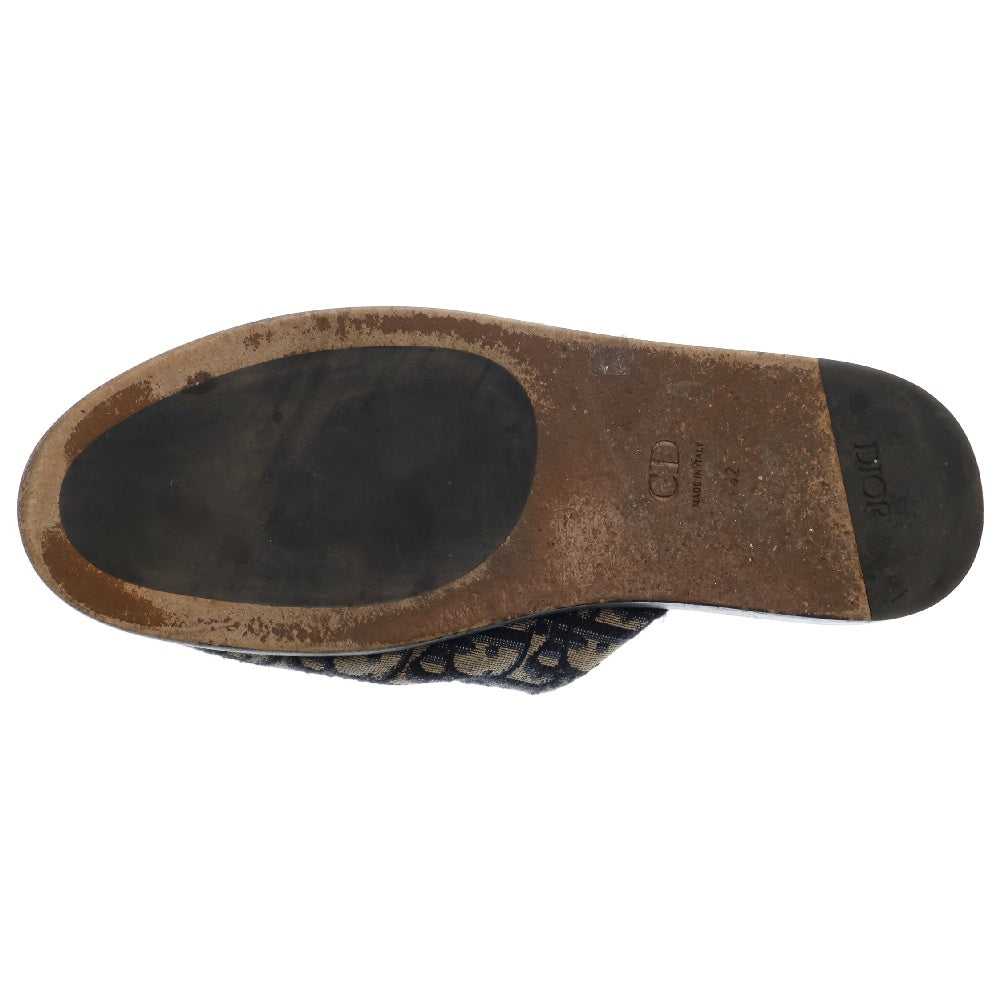 DIOR(ディオール) オブリークジャガード フラットサンダル ミュール スリッパ グレー/ブラック 3SA097ZJU96142