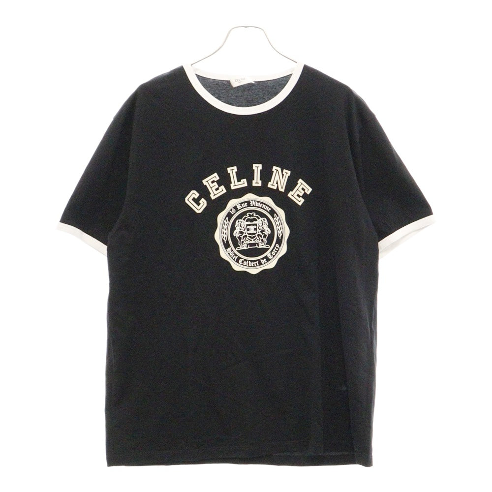 CELINE(セリーヌ) 24AW BLASON ブラゾン ルーズ 半袖Tシャツカットソー ブラック RX00F507Z.38AW