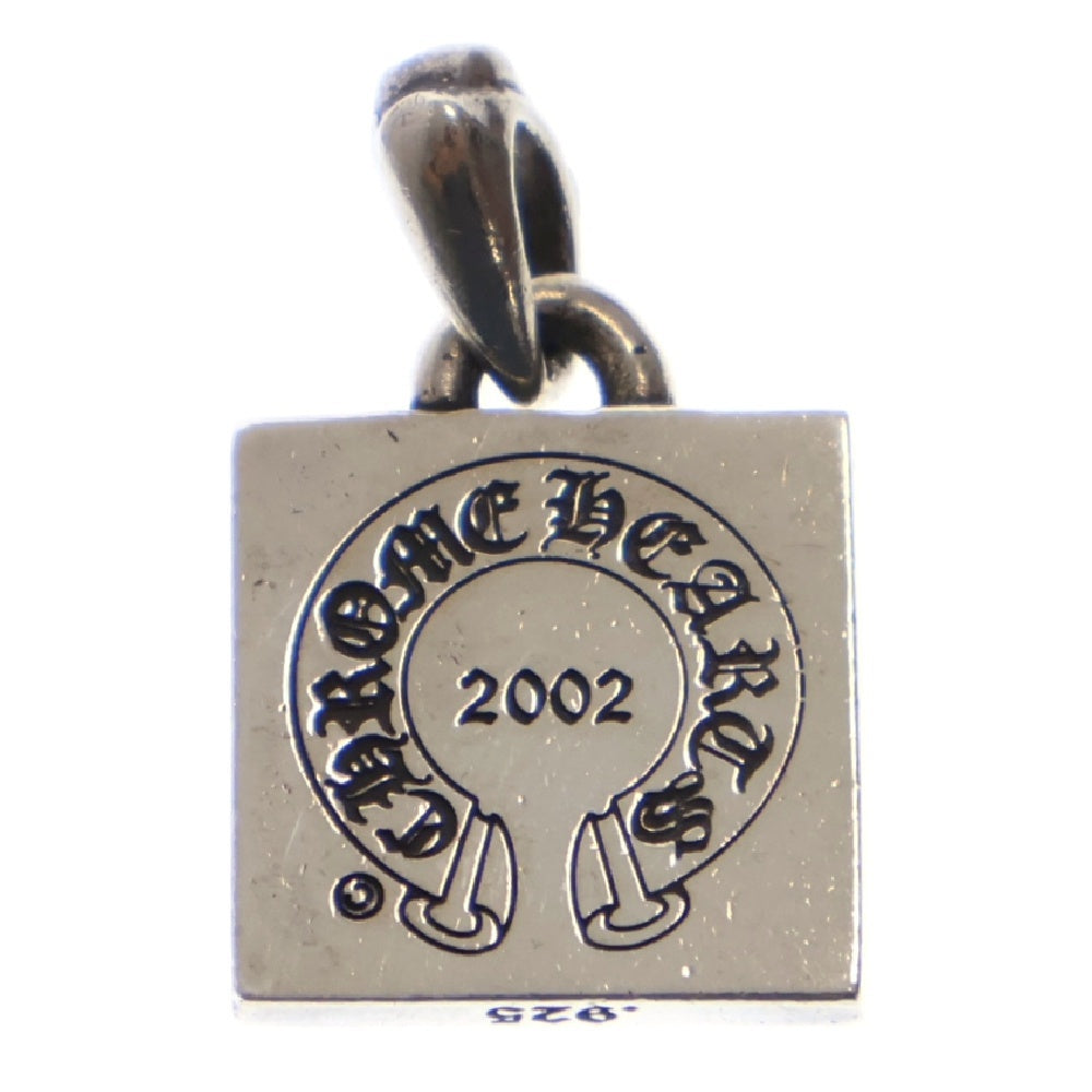 CHROME HEARTS(クロムハーツ) FRAMED LETTER BLOCK フレームド レターブロック Y アルファベットチャーム シルバーネックレストップ ※国内ギャランティ付き