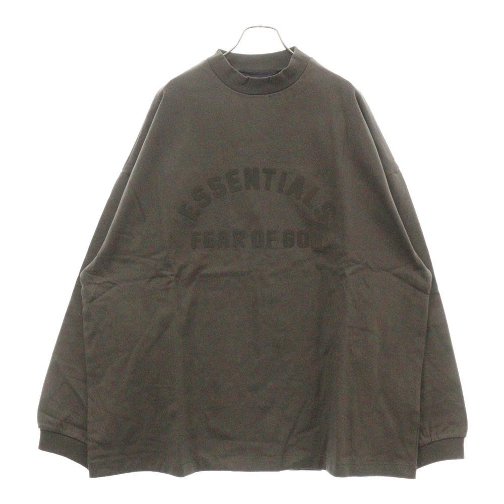 FOG Essentials(エフオージー エッセンシャルズ) Rubber Logo L/S Tee ラバーロゴ 長袖Tシャツ ロンT チャコールグレー