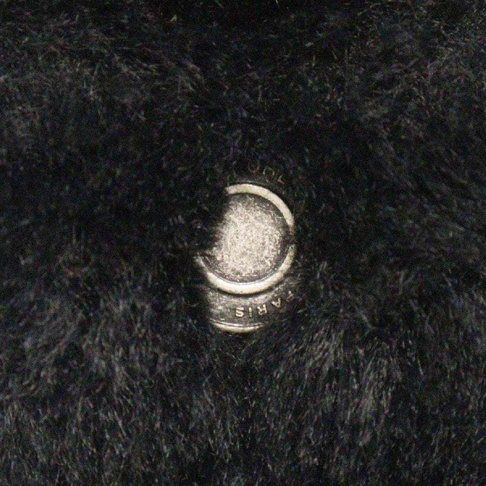 SAINT LAURENT PARIS(サンローランパリ) 23AW ANIMAL FREE FUR SHORT DENIM JACKET フェイクファーショートジャケット ブラック 713737 Y4F86