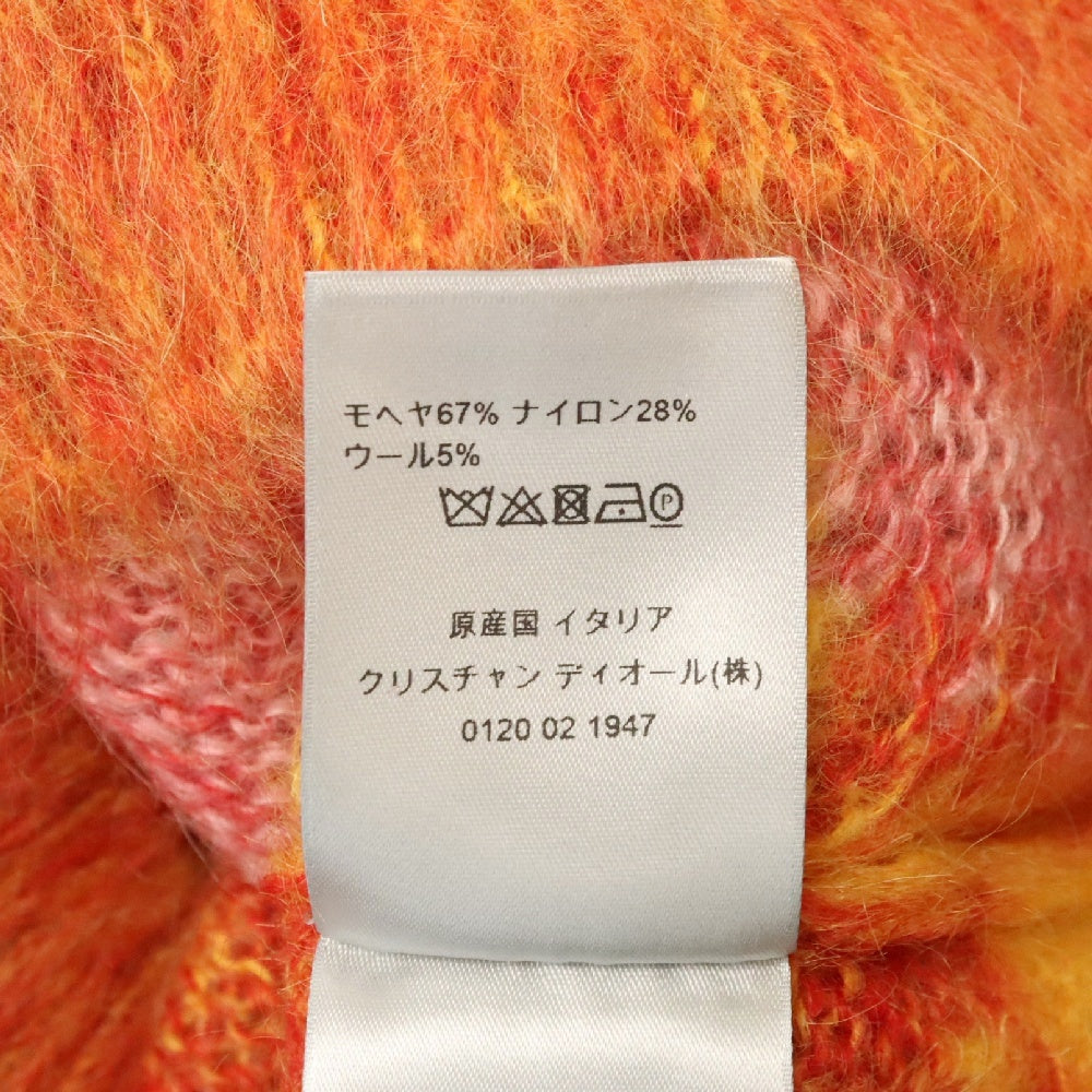 DIOR(ディオール) 21AW×PETER DOIG エアブラシライオン モヘア ニットセーター ピータードイグ レッド/オレンジ 143M645AT274