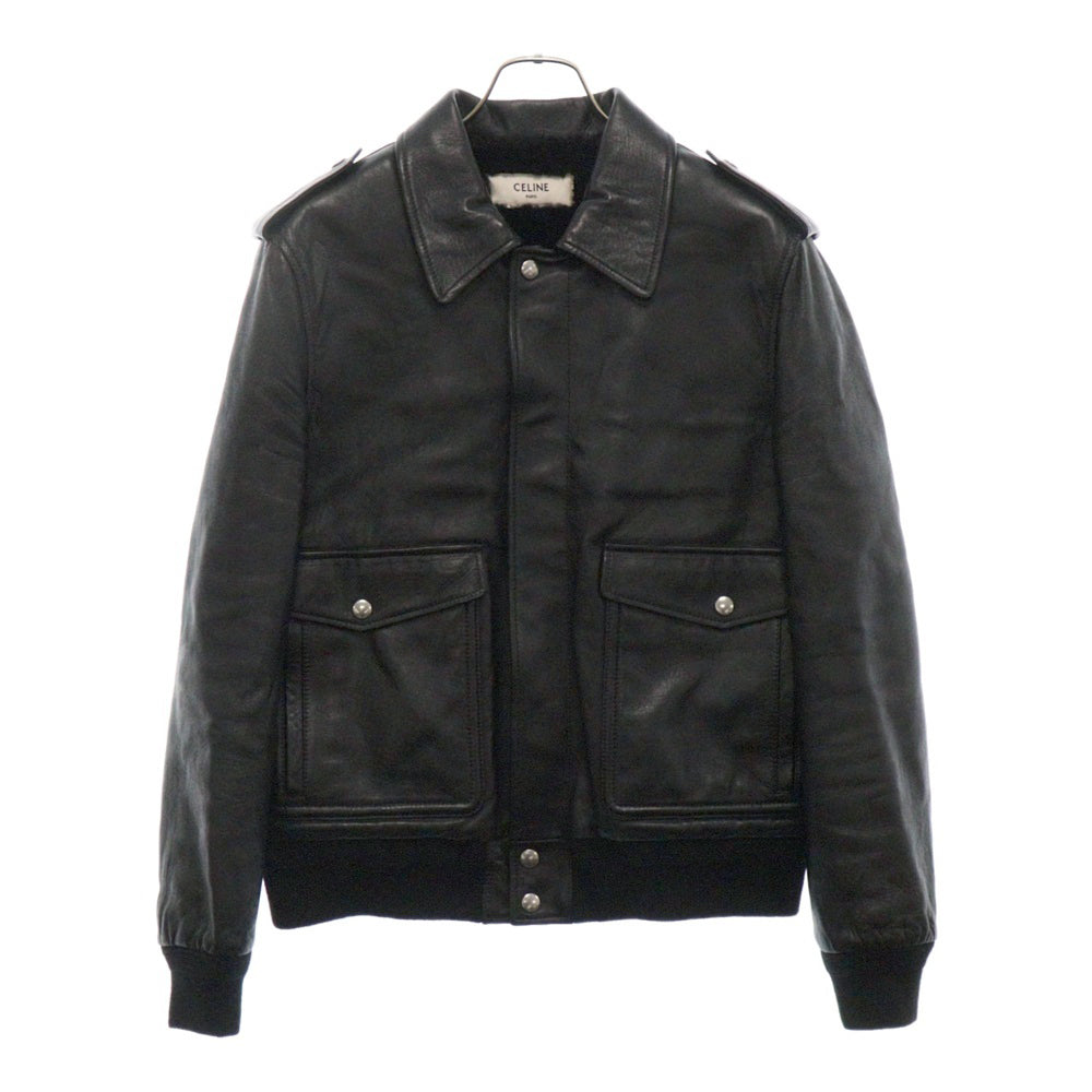 CELINE(セリーヌ) 20AW Aviator Boa jacket In Lambskin ラムスキン アビエーター ボアジャケット 2E352280D
