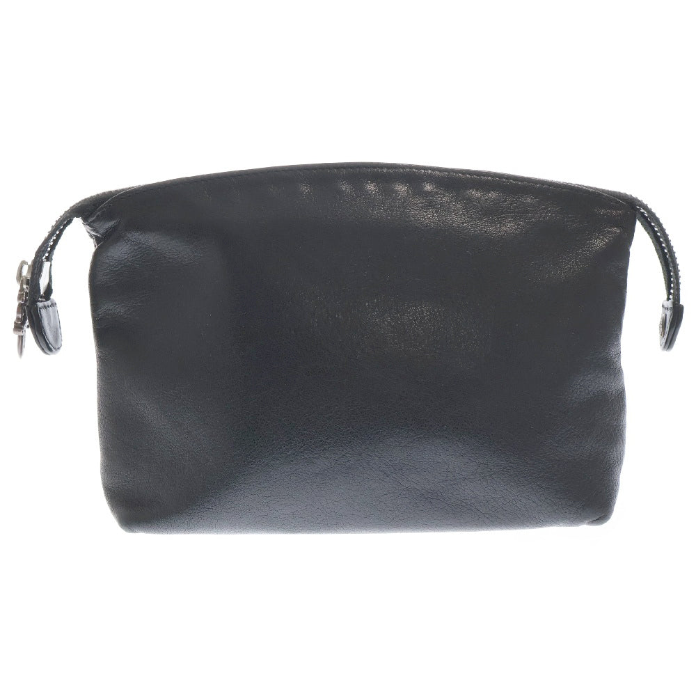 CHROME HEARTS(クロムハーツ) インサニティ CHプラスパッチ ダガージップ レザーポーチ ブラック