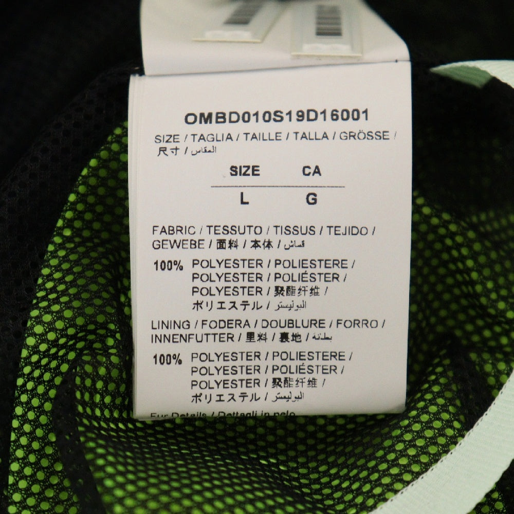OFF-WHITE(オフホワイト) 19SS Nylon Tracktop ナイロン トラックトップ ジップアップ ジャケット ネオンイエロー OMBD010S19D16001