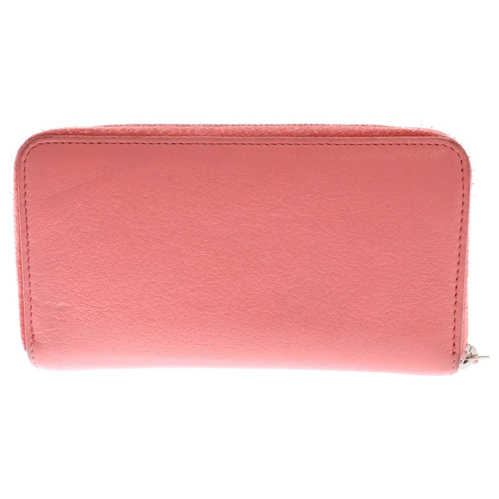 CHANEL(シャネル) ラッキーフラワー ラウンドファスナー長財布 ピンク