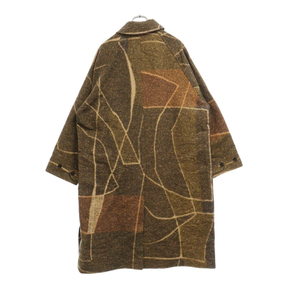 YOKE(ヨーク) 23AW JACQUARD BALMACAAN COAT ジャガード バルマカン ステンカラーコート マルチ YK23FW0524C