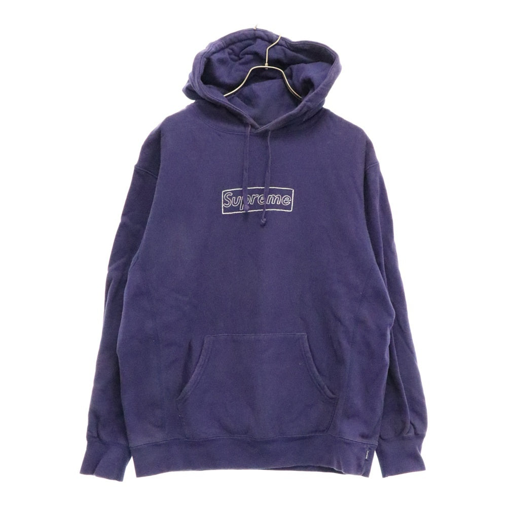 SUPREME(シュプリーム) 21SS KAWS Chalk Logo Hooded Sweatshirt カウズチョークボックロゴプルオーバーパーカー パープル