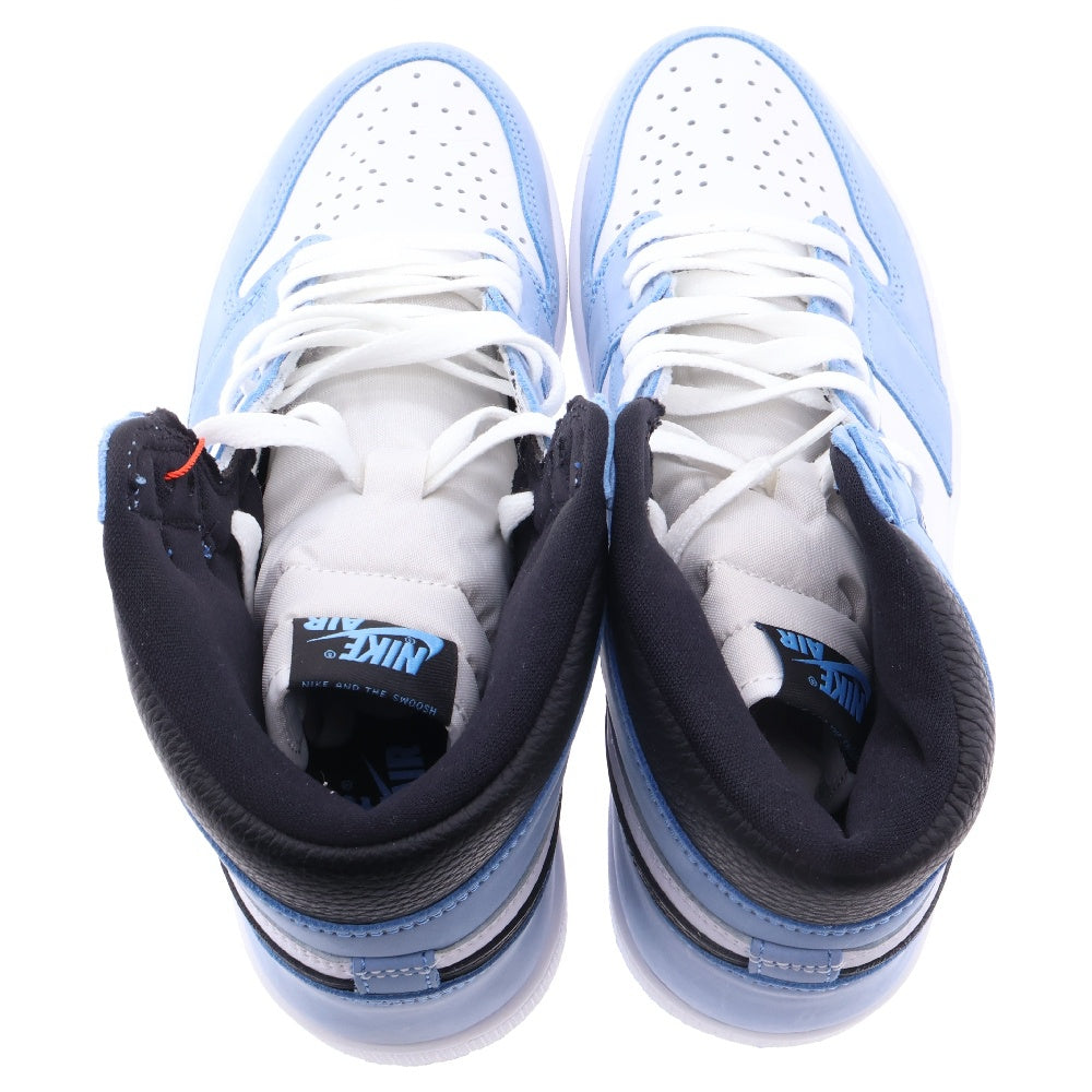 NIKE(ナイキ) AIR JORDAN 1 RETRO HIGH OG UNIVERCITY BLUE エアジョーダン1 ハイ ユニバーシティーブルー ハイカットスニーカー ブルー/ホワイト 555088-134 US9.5/27.5cm