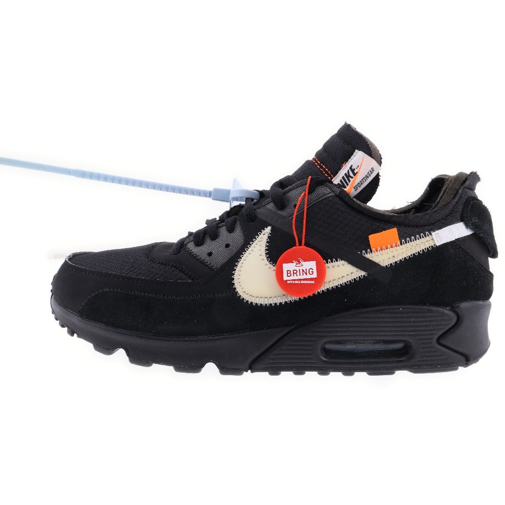 NIKE(ナイキ) ×OFF-WHITE THE 10 AIR MAX 90 オフホワイト ザテン エアマックス ローカットスニーカー ブラック AA7293-001 US11/29cm