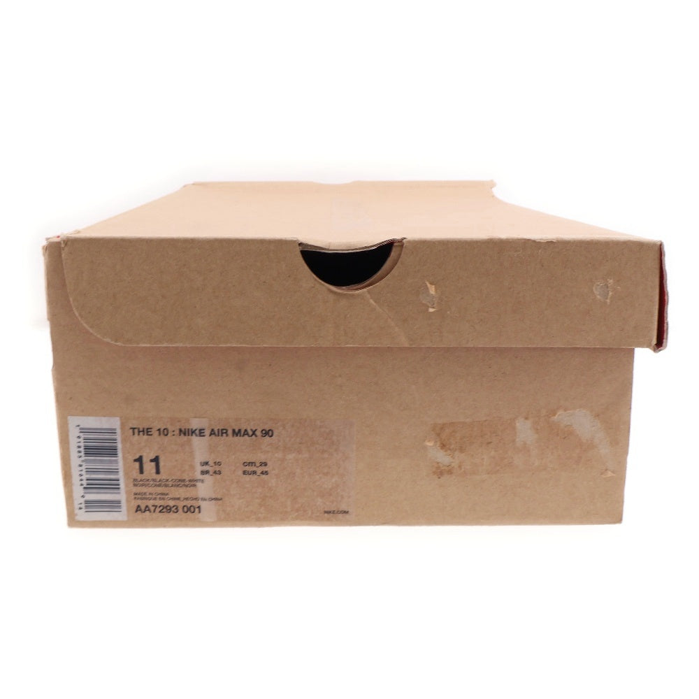 NIKE(ナイキ) ×OFF-WHITE THE 10 AIR MAX 90 オフホワイト ザテン エアマックス ローカットスニーカー ブラック AA7293-001 US11/29cm