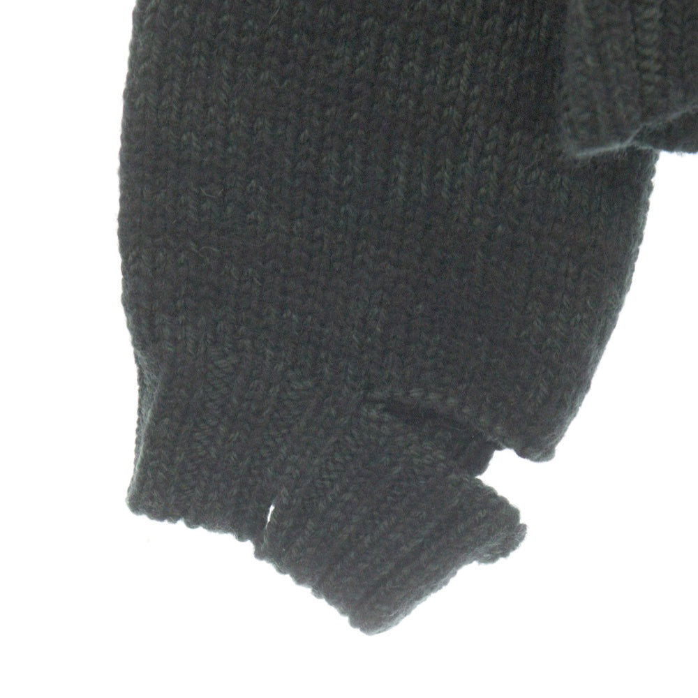MM6 Maison Margiela(エムエムシックスメゾンマルジェラ) 22AW DISTRESSED KNIT SWEATER オーバーサイズ ニットセーター グリーン/ブラック S62GP0070