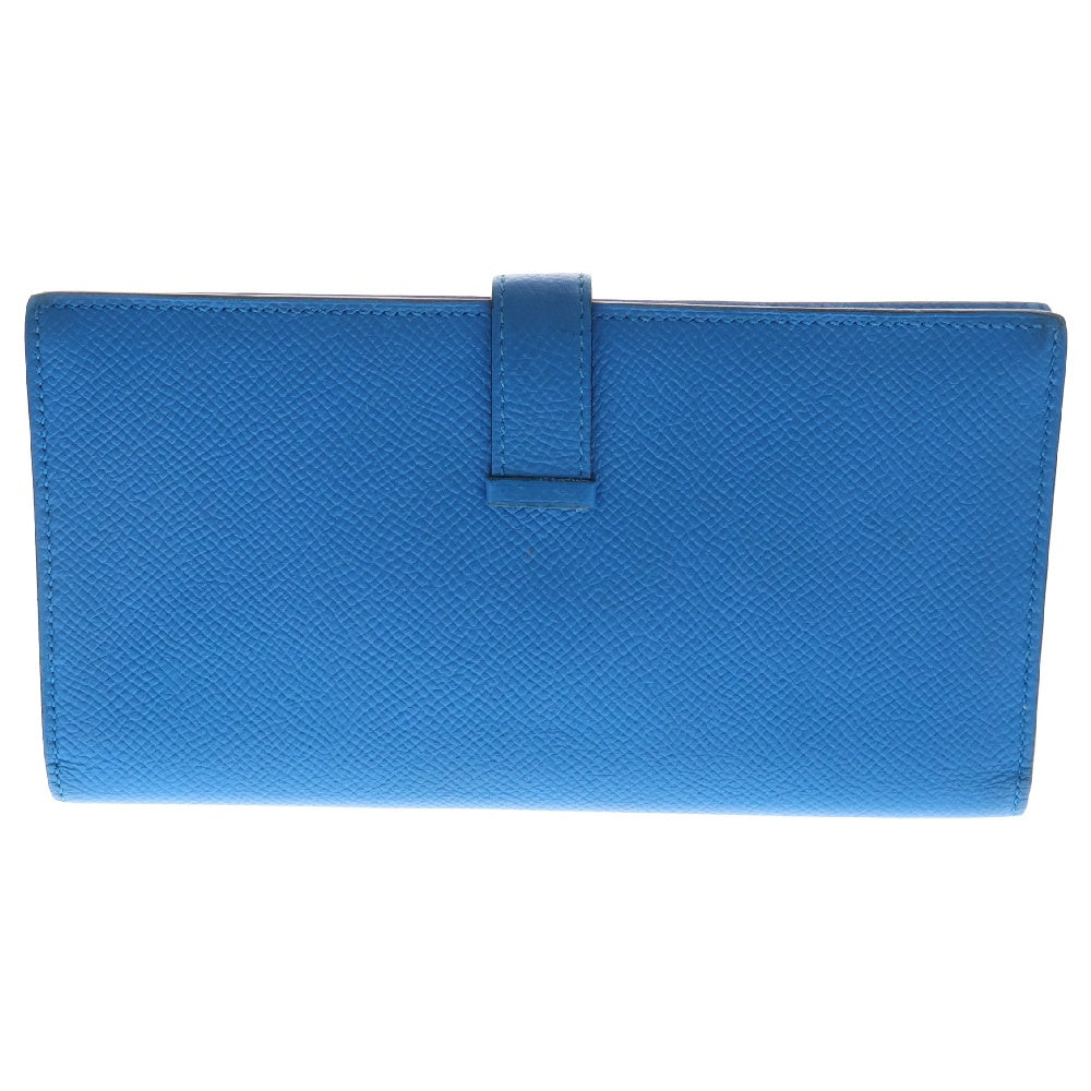 HERMES(エルメス) ベアン SV金具 A刻印 長財布 ウォレット ブルー