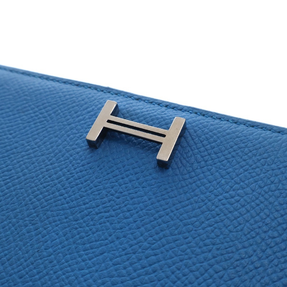 HERMES(エルメス) ベアン SV金具 A刻印 長財布 ウォレット ブルー