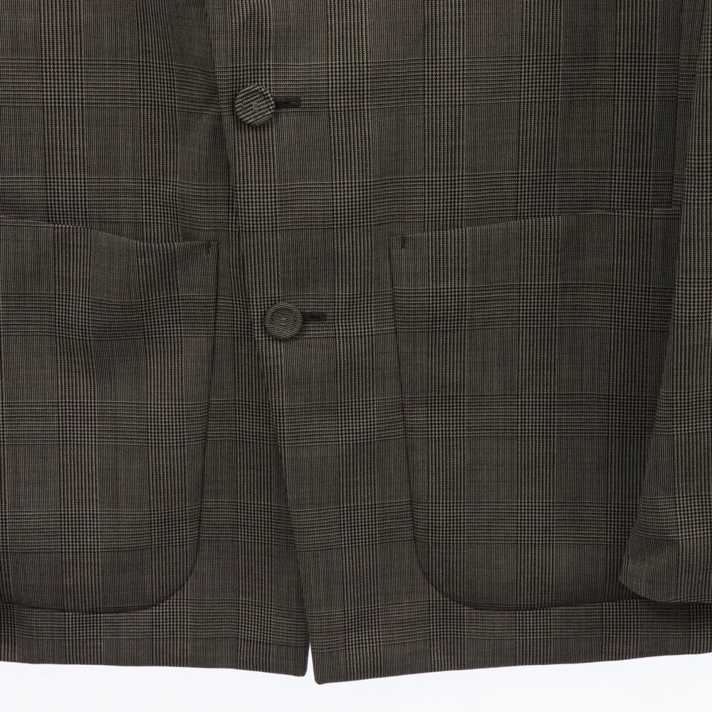 Dior HOMME(ディオールオム) プリンセスオブウェールズ マイクロ ハウンドトゥース ウールキャンバス ワークウェア シングルテーラードジャケット 113C278A4995