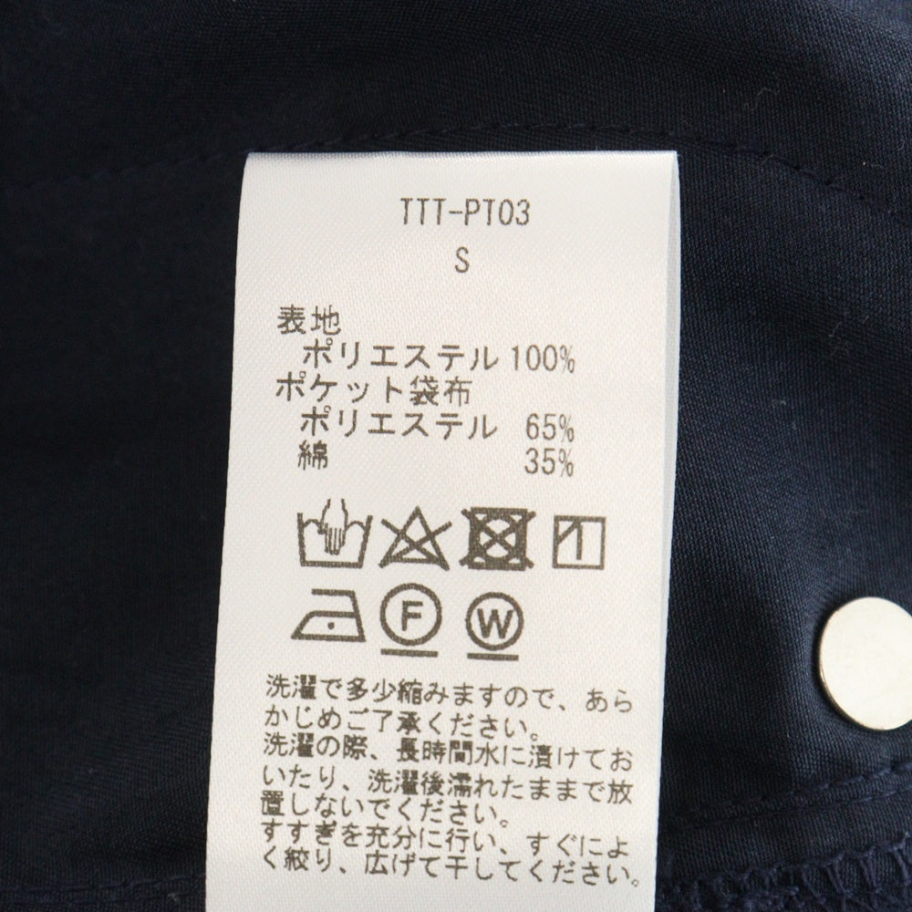 TTT_MSW(ティーモダンストリートウェア) 20AW センタープレス スラックス ロングパンツ ネイビー TTT-PT03