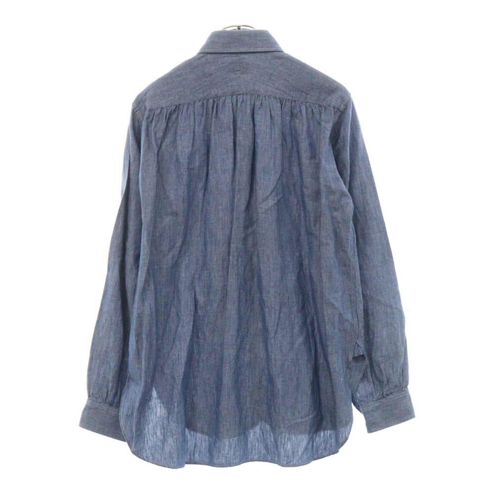 Needles(ニードルス) Pinhole EDW Shirt - C/L Chambray カラー装飾 ロングスリーブ 長袖シャツ ライトブルー KP205