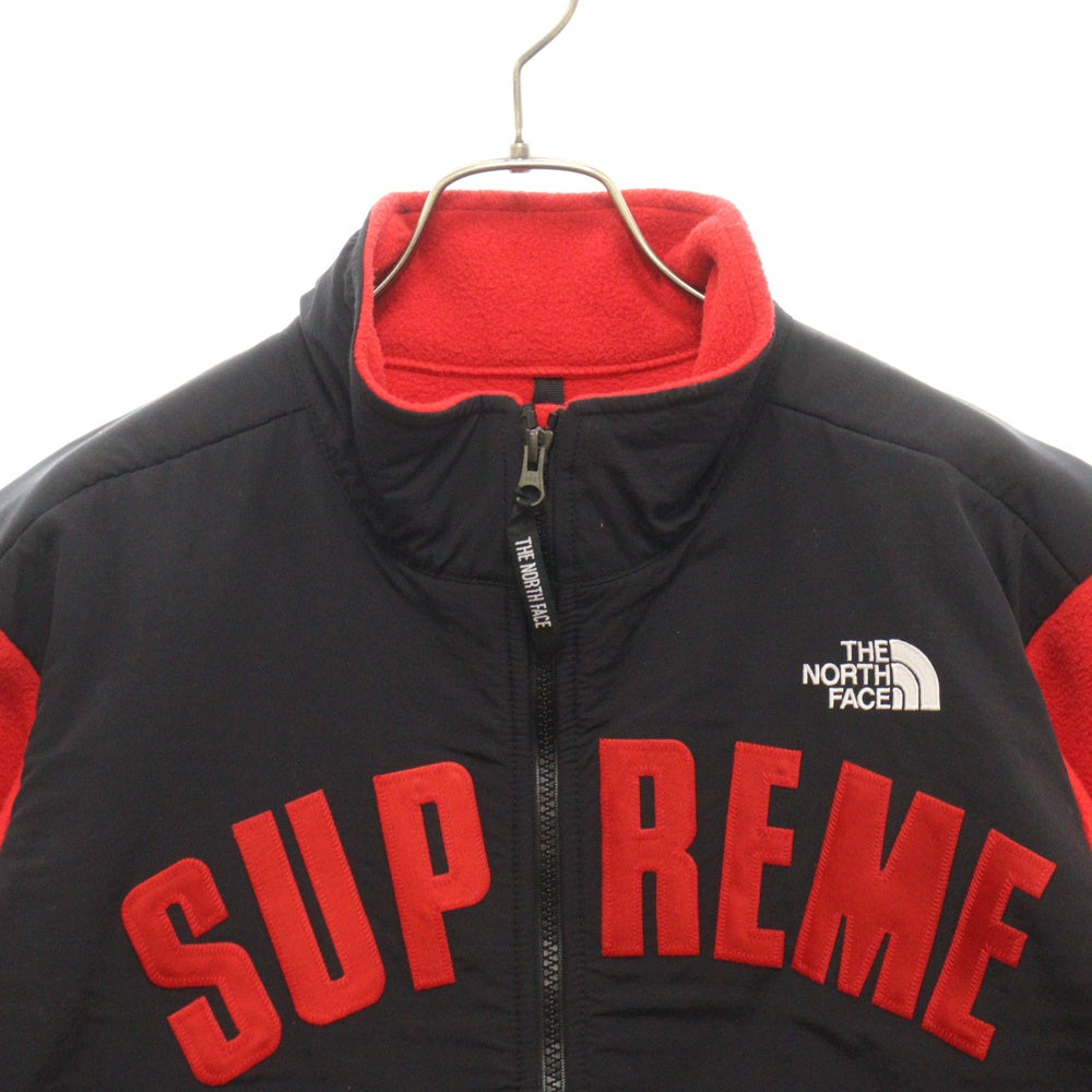 SUPREME(シュプリーム) 19SS ×THE NORTH FACE Arc Logo Denali Fleece Jacket ザノースフェイス アーチロゴ デナリ フリース ジャケット レッド/ブラック NA11903I