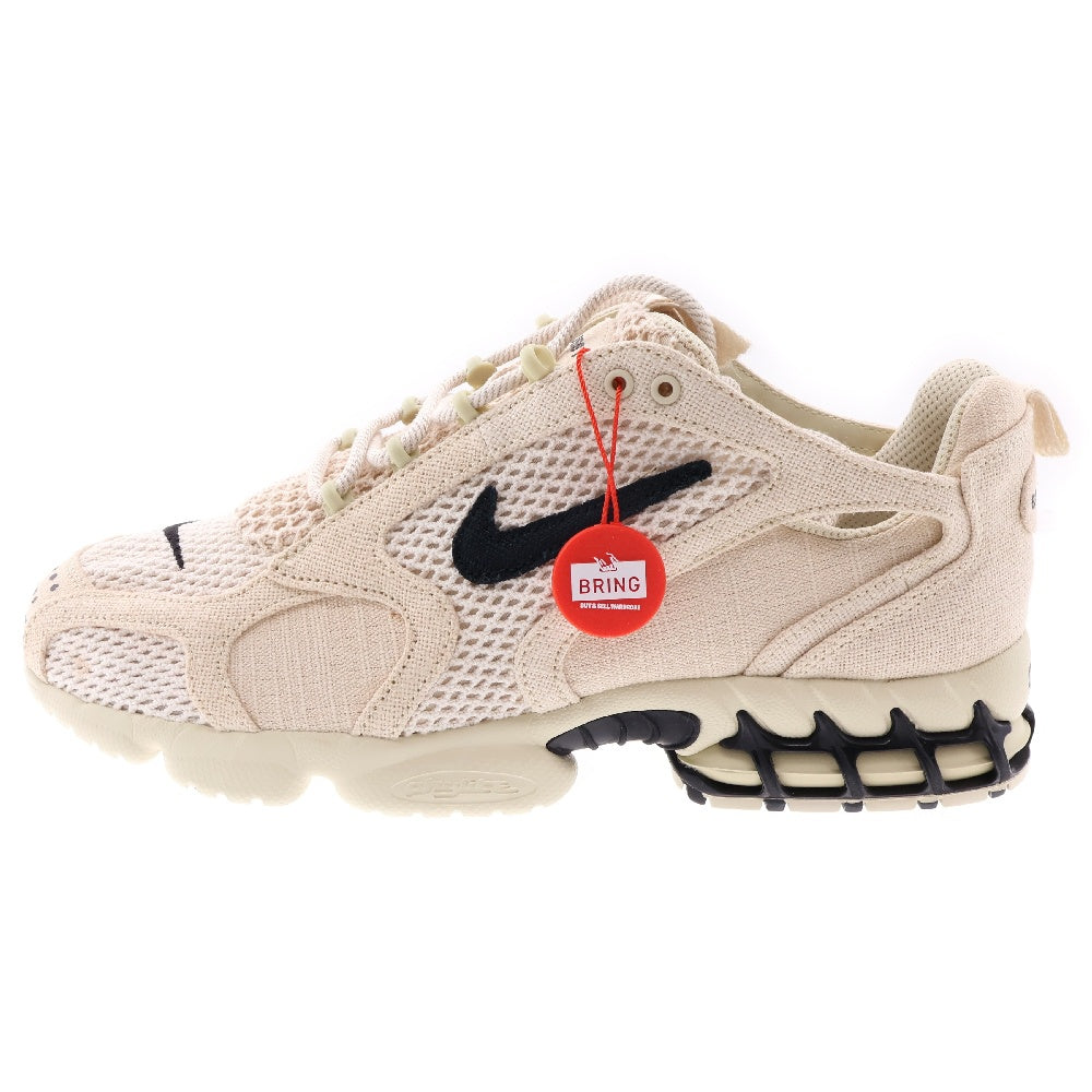 NIKE(ナイキ) ×STUSSY AIR ZOOM SPIRIDON CG 2 Fossil ステューシー エア ズーム スピリドン フォッシル ローカットスニーカー アイボリー US11/29cm CQ5486-200